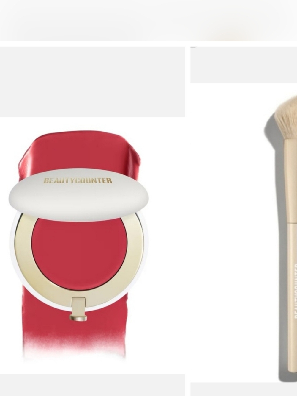 The Beautycounter Cheeky Blush Goji & Brush